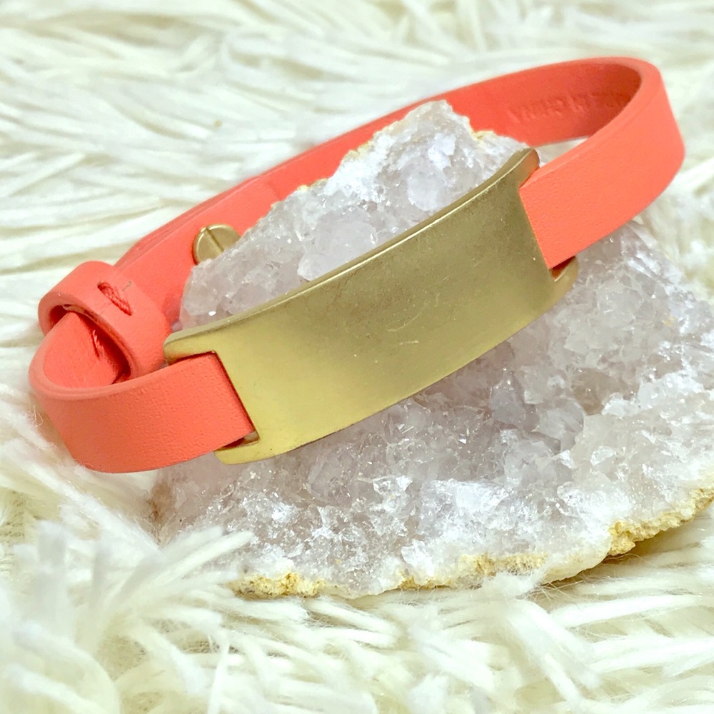 Kate Spade Saturday Leather & Metal Coral Bracelet